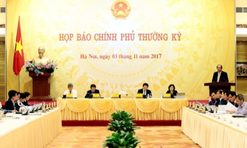 Họp báo Chính phủ thường kỳ tháng 10-2017